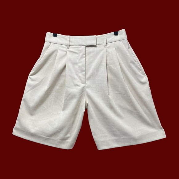 Worthington - Women's Mid-Rise 8.5" Inseam City Short - Beige - 8 - Picture 1 of 14